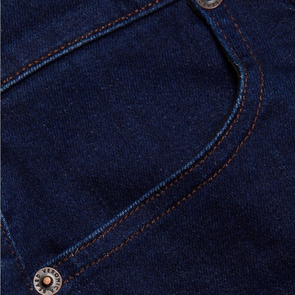 Veronica Beard Crosbie Denim Wide-Leg Jeans Indigo Rinse Size 27 like new - Picture 12 of 13